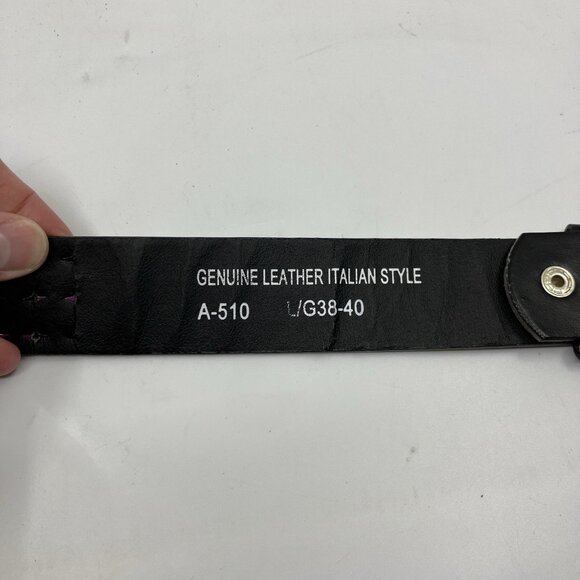 Y2K Studded Belt Checkered Checkerboard Purple Black Leather Emo Goth - Picture 5 of 7